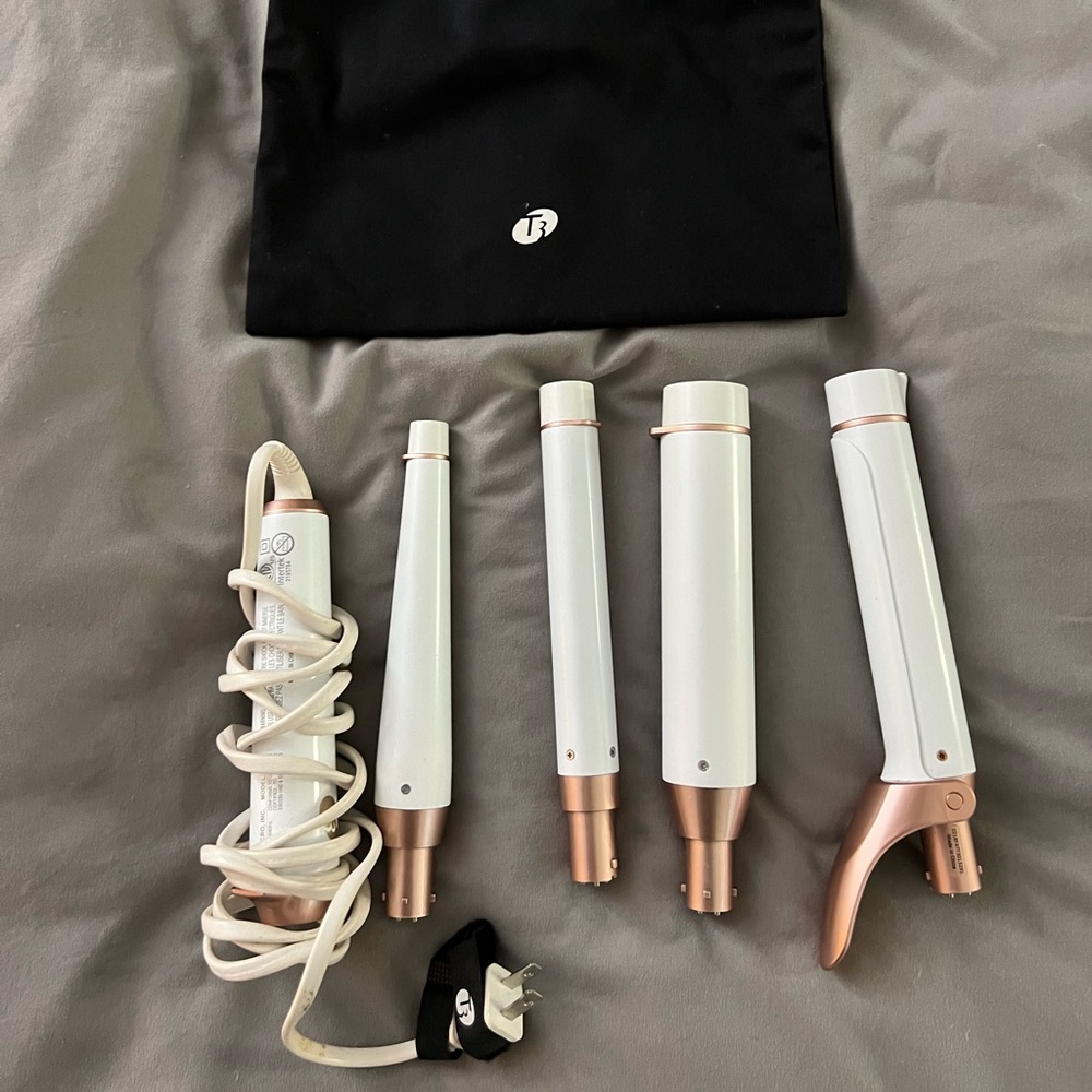 5 pieces T3 Micro Convertible Curling Wand